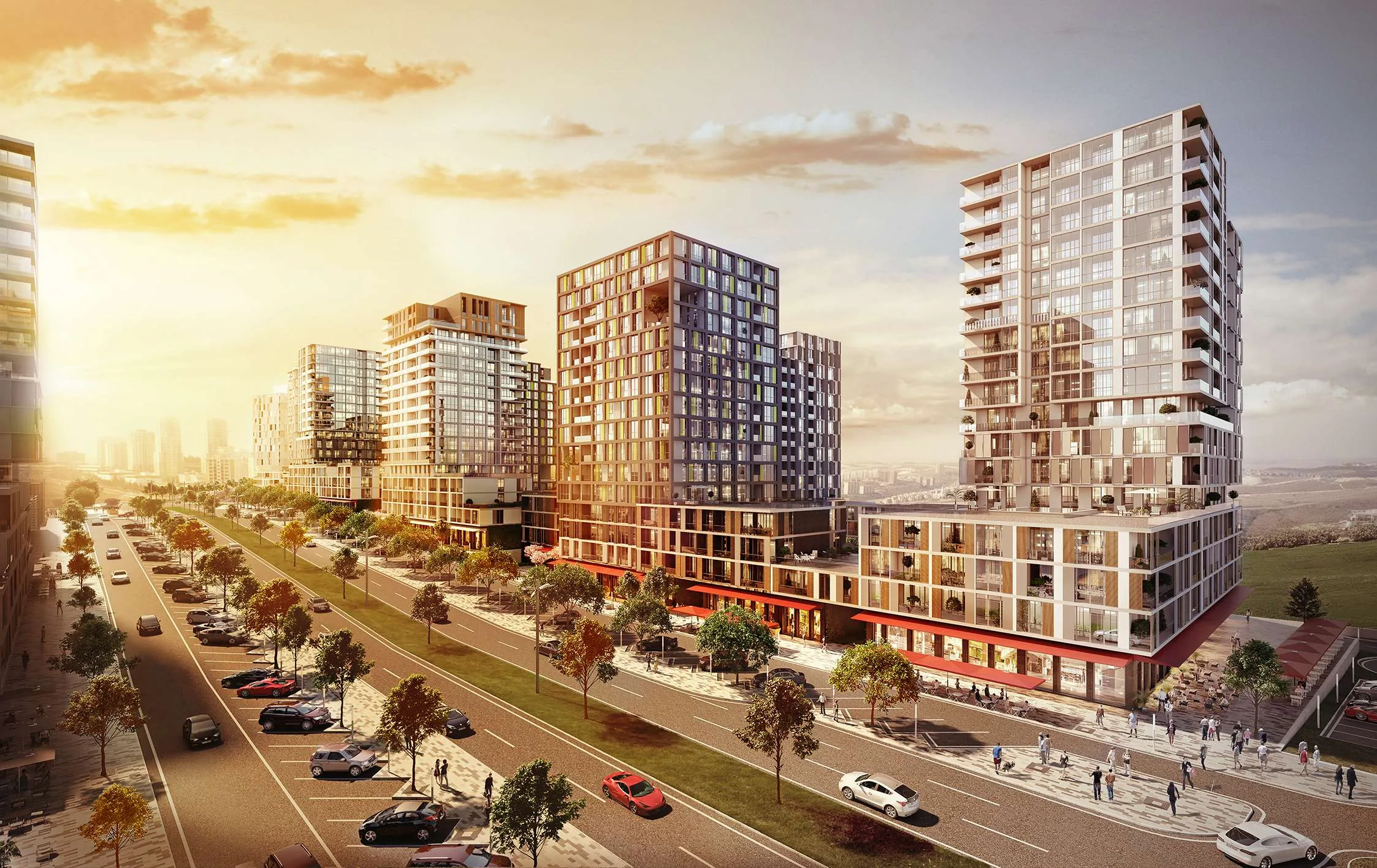 Bahçeşehir Istanbulda Satilik Daireler Modern Konut Projesi Ulaşım ve AVMlere Yakın