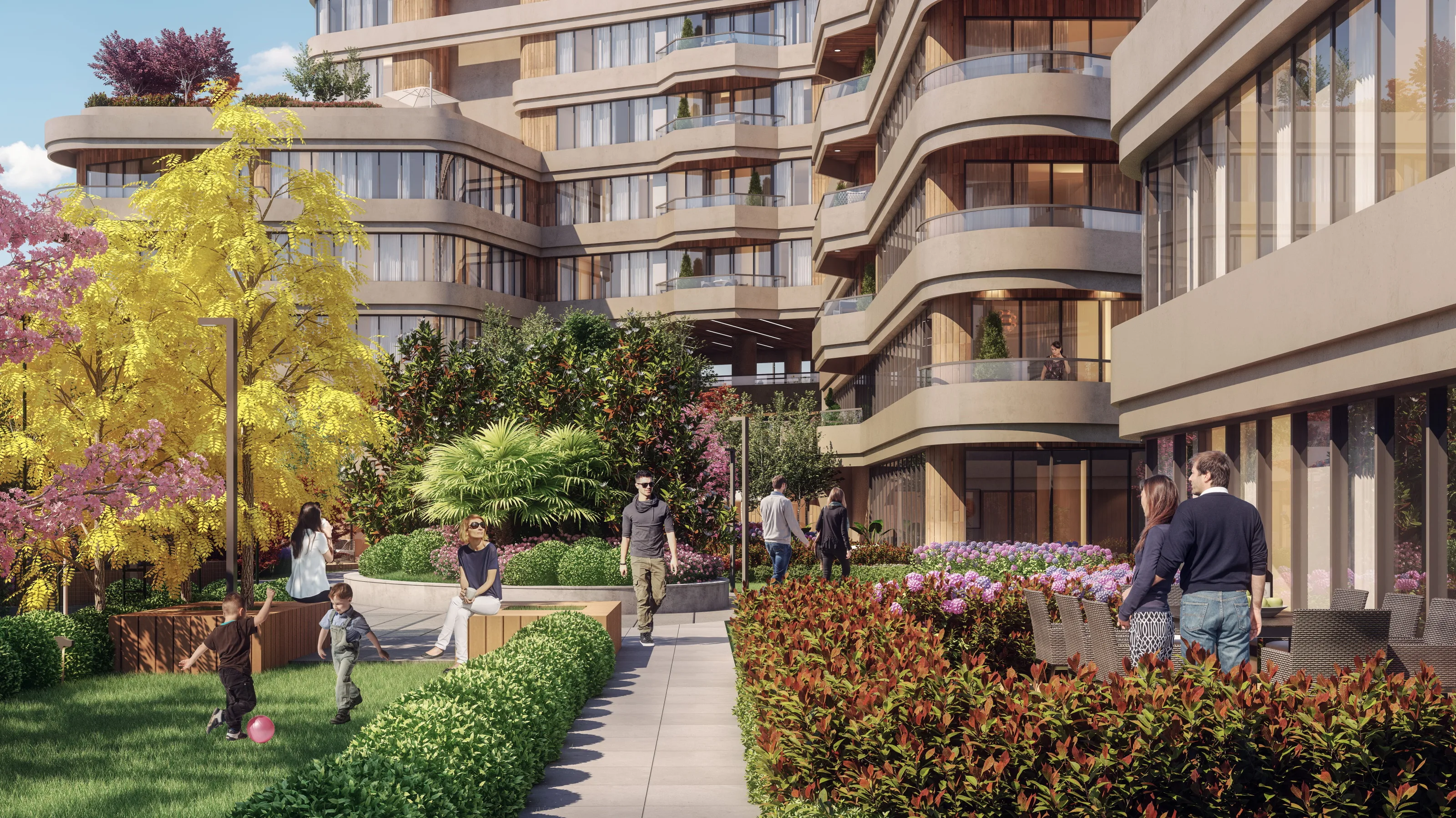 Ümraniye’de Satılık Daireler Finans Merkezi Kalbinde Modern Proje Geniş Yeşil Alanlı