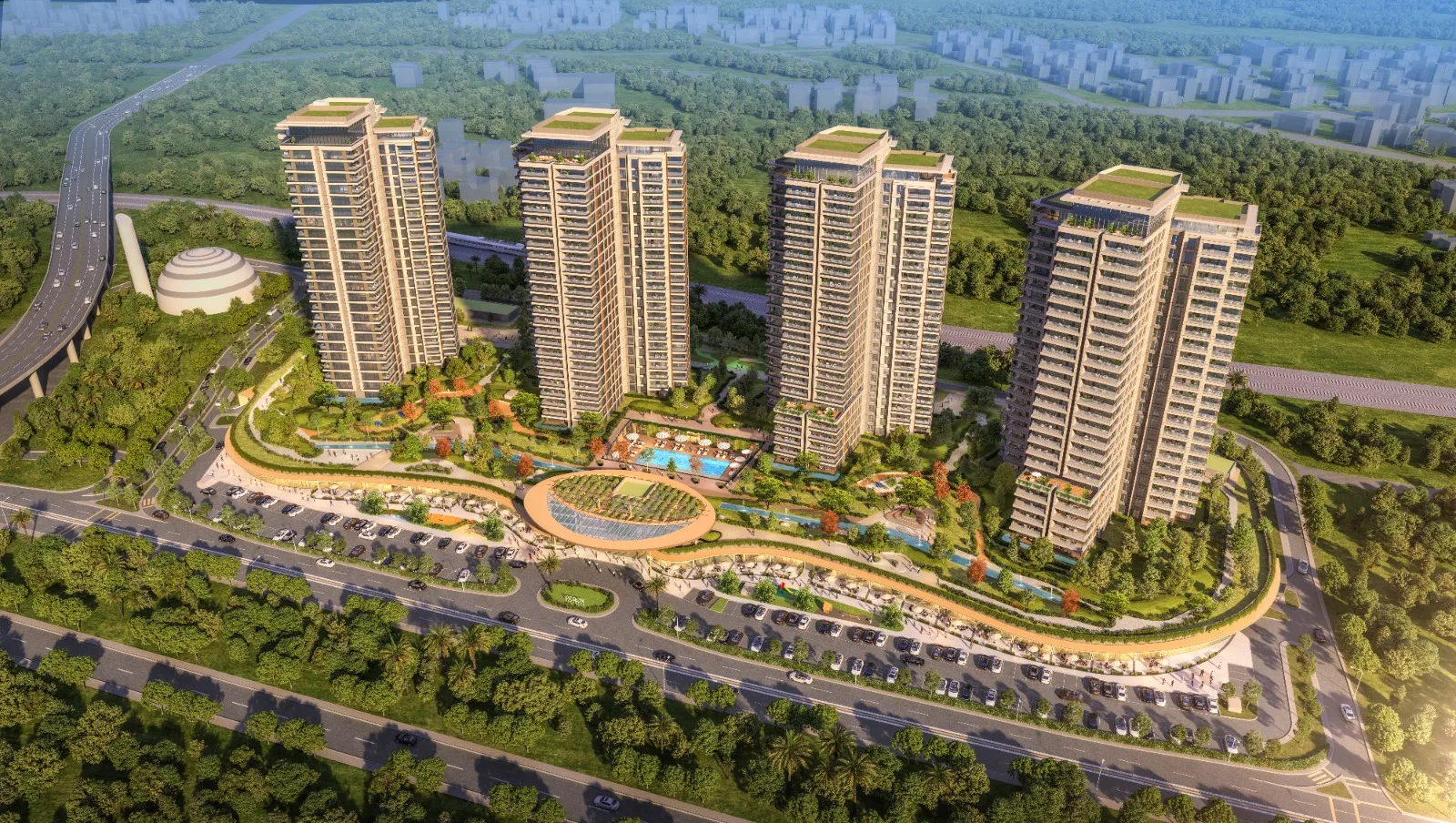 Kartal’da Satılık Daireler Geniş Yeşil Alanlı ve Sosyal Tesisli Büyük Ölçekli Proje