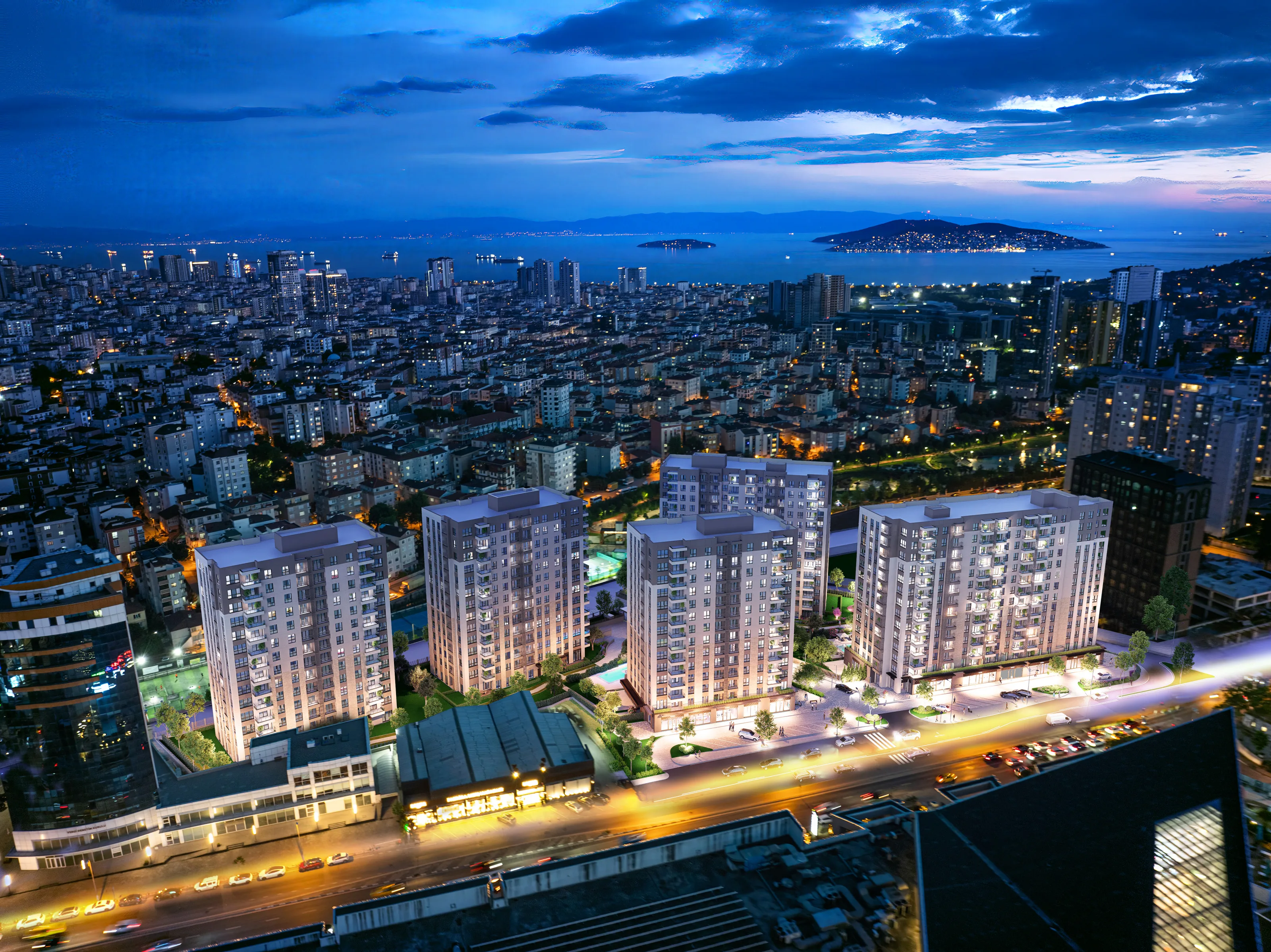 Maltepe İstanbul’da Satılık Daireler Deniz ve Adalar Manzaralı Ulaşıma Yakın AVM ve Okullara Yakın