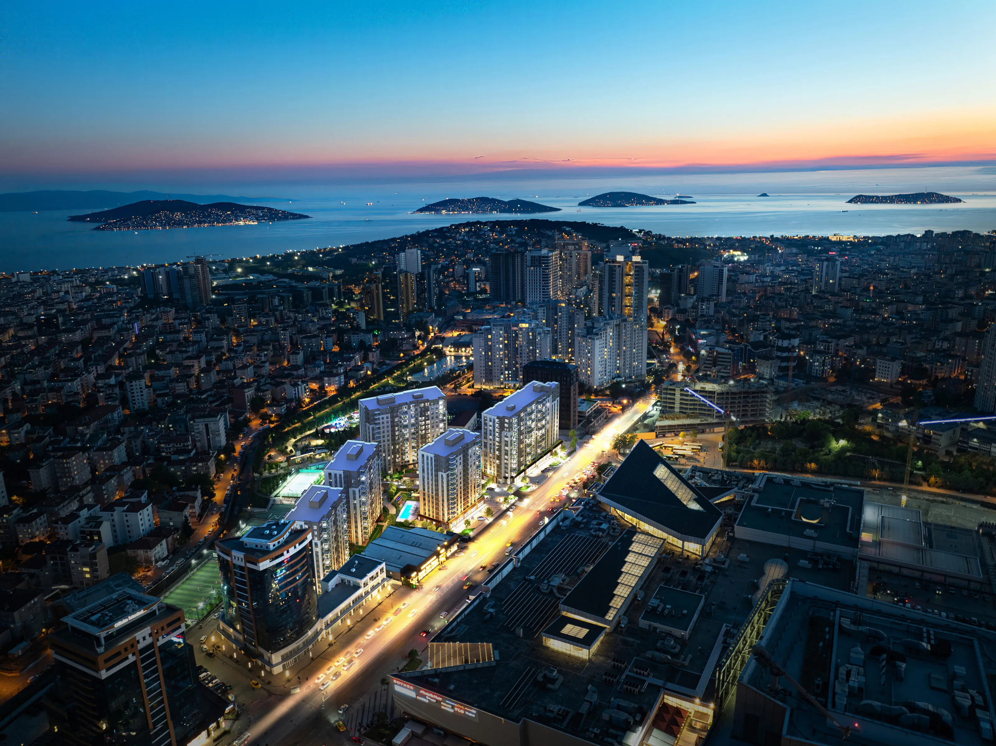 Maltepe İstanbul’da Satılık Daireler Deniz ve Adalar Manzaralı Ulaşıma Yakın AVM ve Okullara Yakın