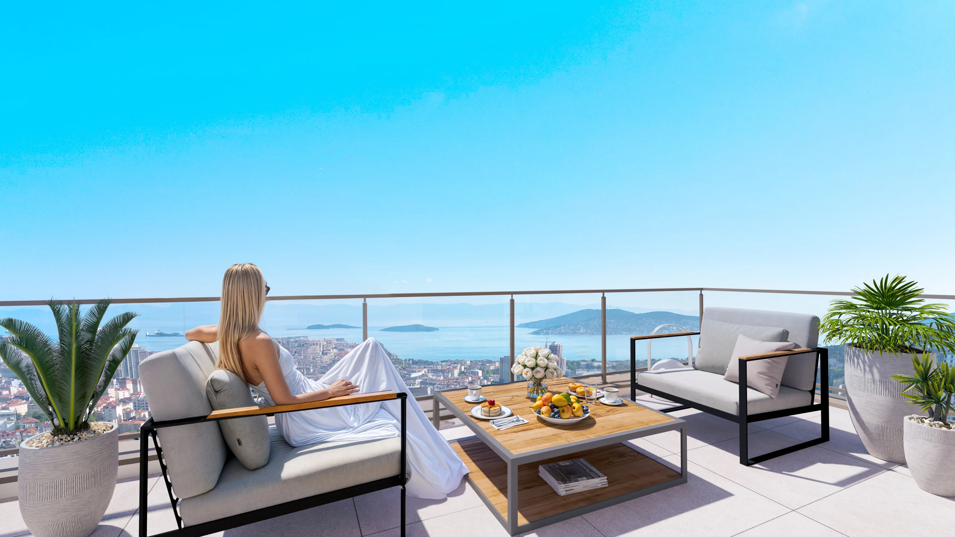 Maltepe İstanbul’da Satılık Daireler Deniz ve Adalar Manzaralı Ulaşıma Yakın AVM ve Okullara Yakın