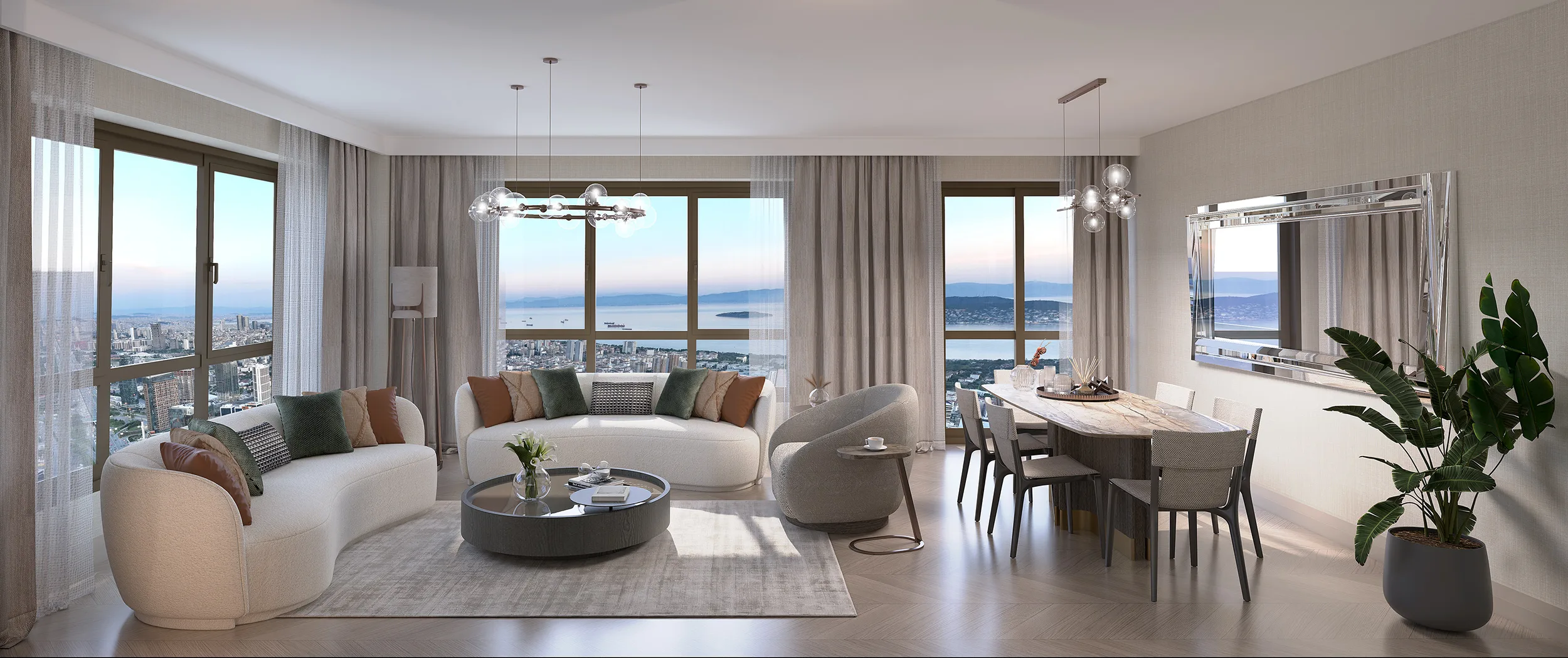 Maltepe İstanbul’da Satılık Daireler Deniz ve Adalar Manzaralı Ulaşıma Yakın AVM ve Okullara Yakın