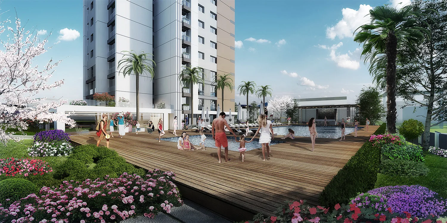 Sea View Apartments for Sale in Kartal Istanbul Near Marmaray Modern Project with Green Areas