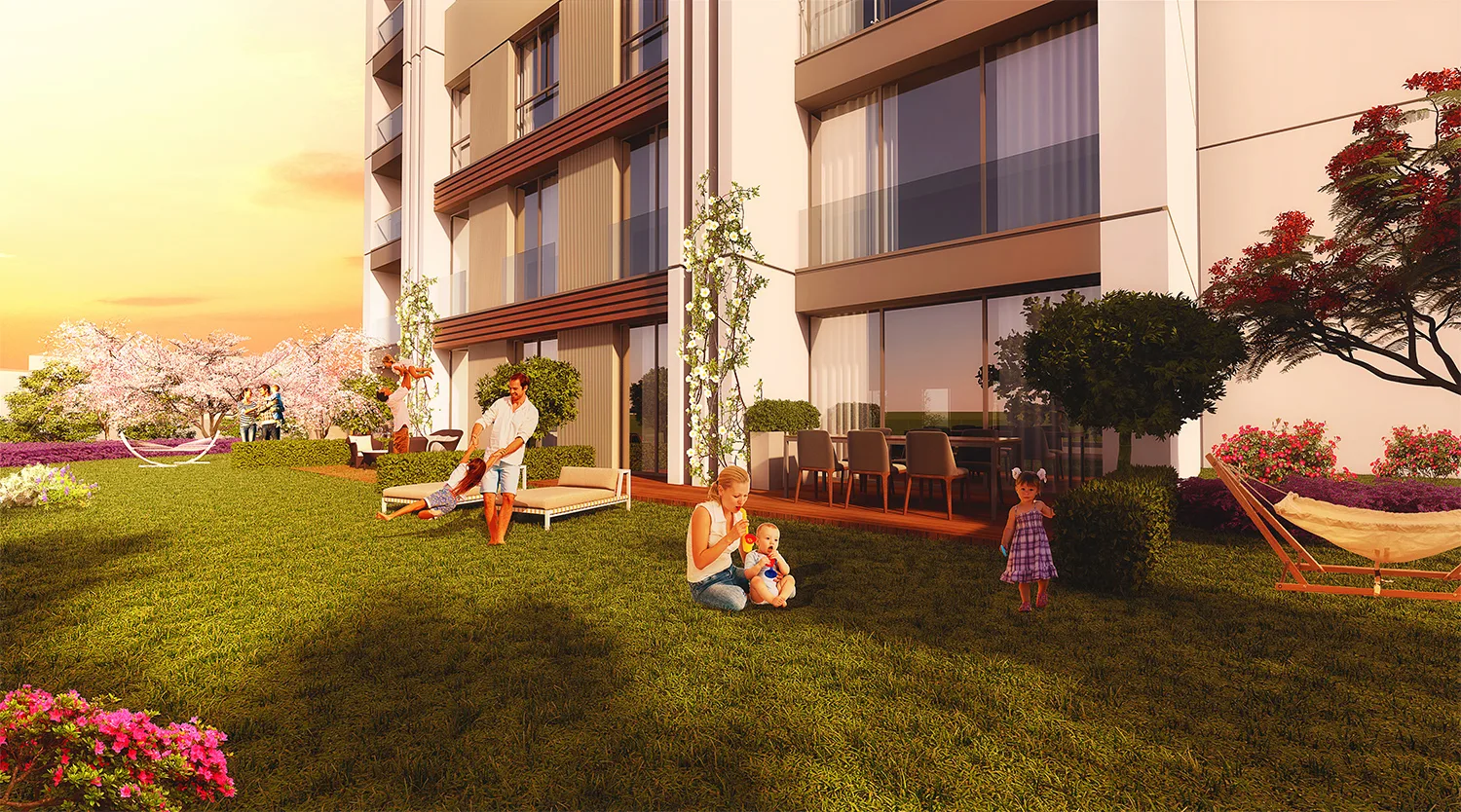Sea View Apartments for Sale in Kartal Istanbul Near Marmaray Modern Project with Green Areas