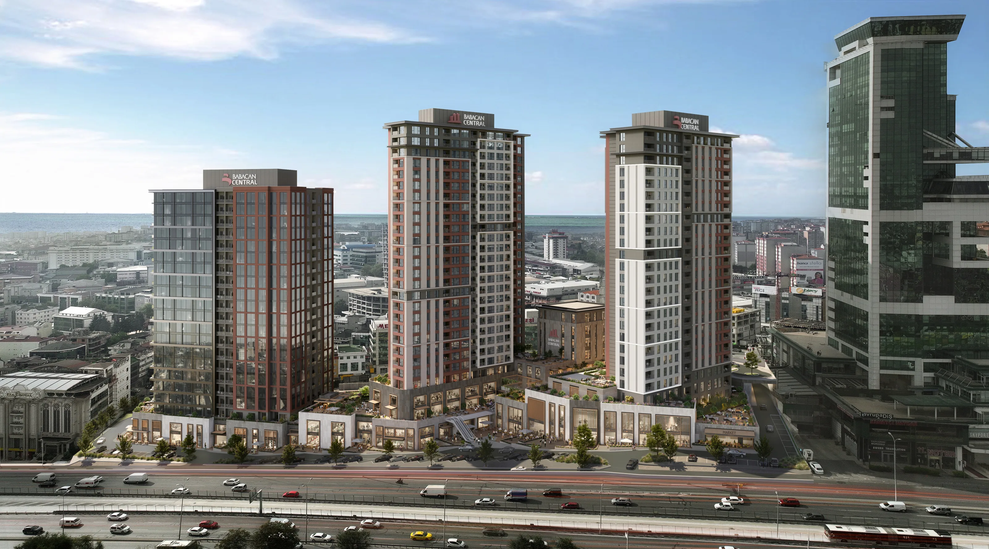 Investment Apartments for Sale Modern Brand Project with Balconies Near Malls Hospitals and Universities