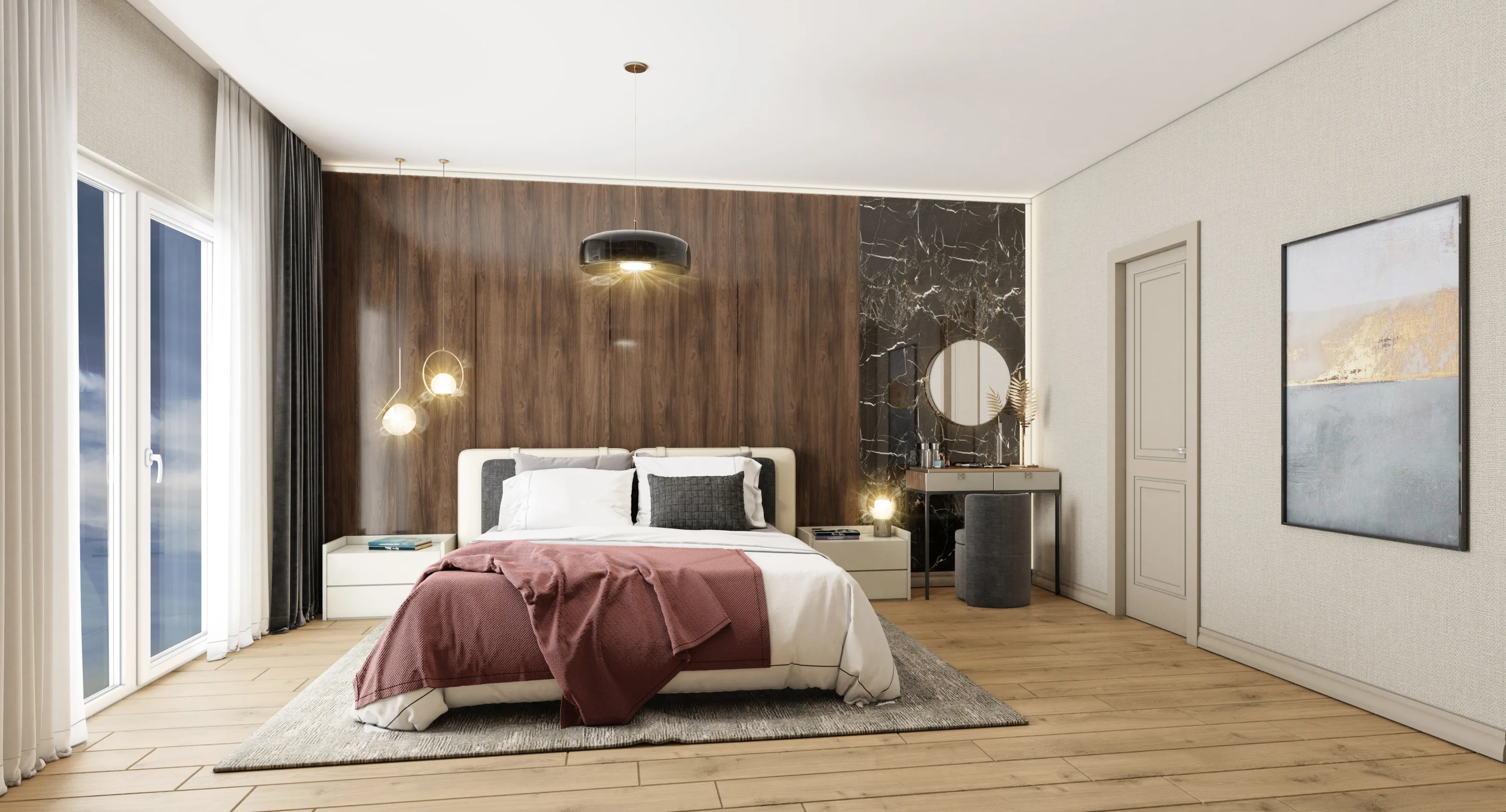 Investment Apartments for Sale Modern Brand Project with Balconies Near Malls Hospitals and Universities