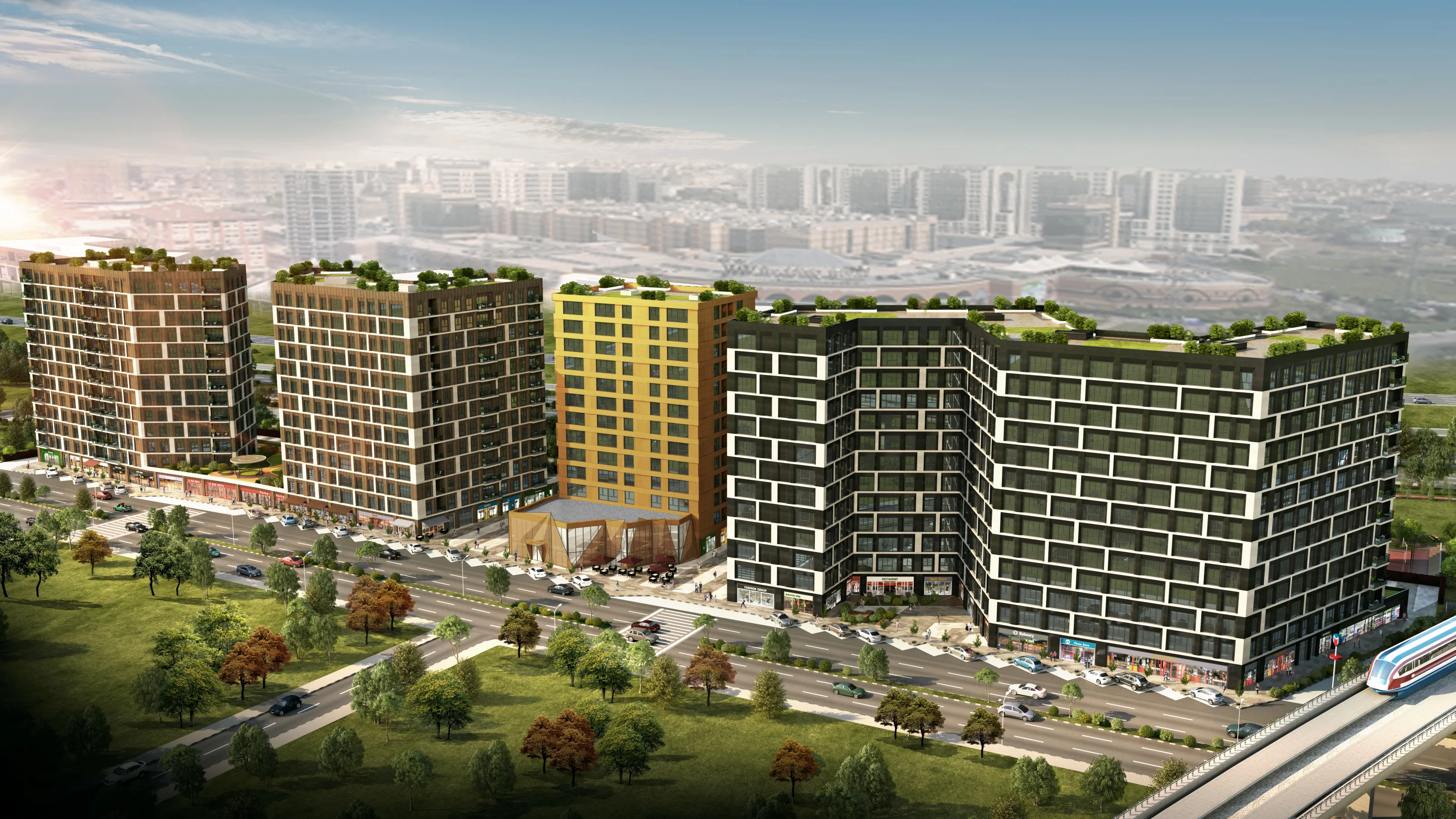 Apartments for Sale in Kucukcekmece Sefakoy Istanbul Mixed Use Project Near Metrobus and E5