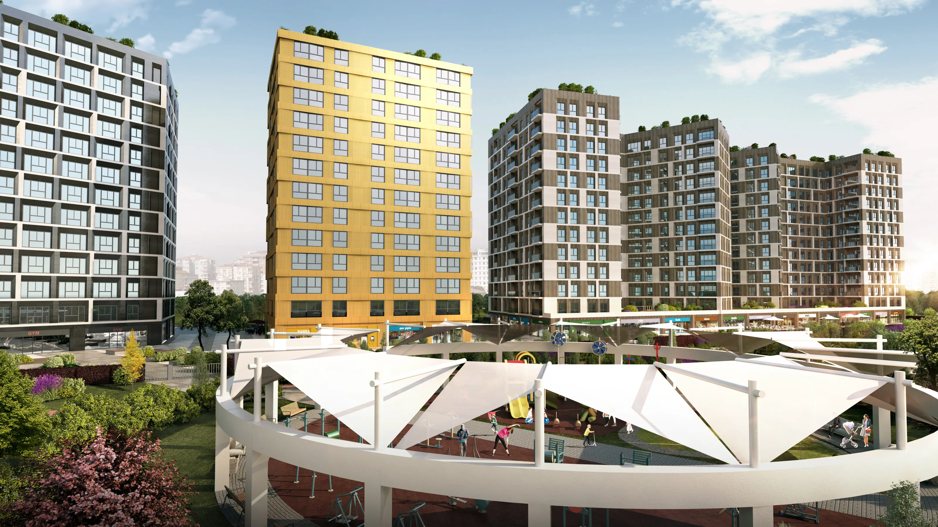 Apartments for Sale in Kucukcekmece Sefakoy Istanbul Mixed Use Project Near Metrobus and E5