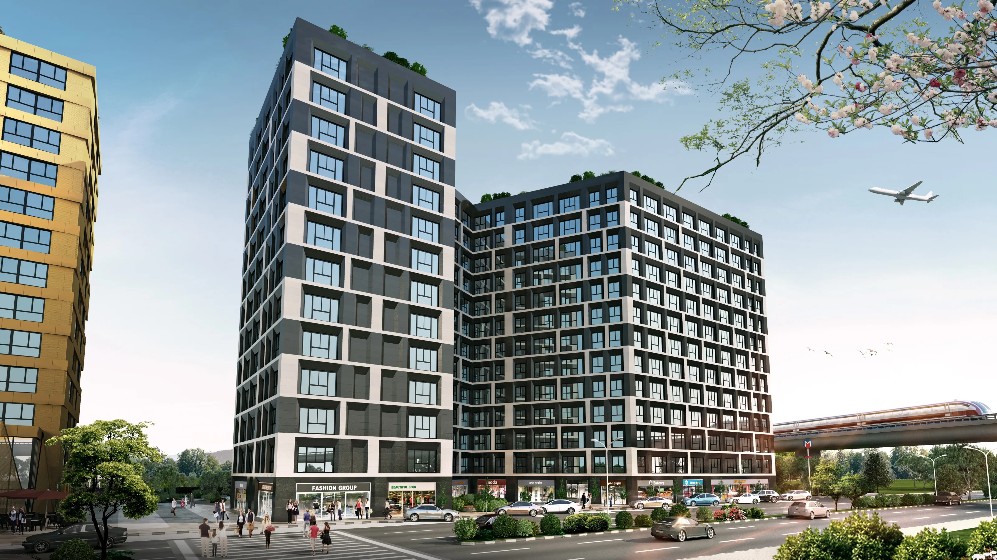 Apartments for Sale in Kucukcekmece Sefakoy Istanbul Mixed Use Project Near Metrobus and E5