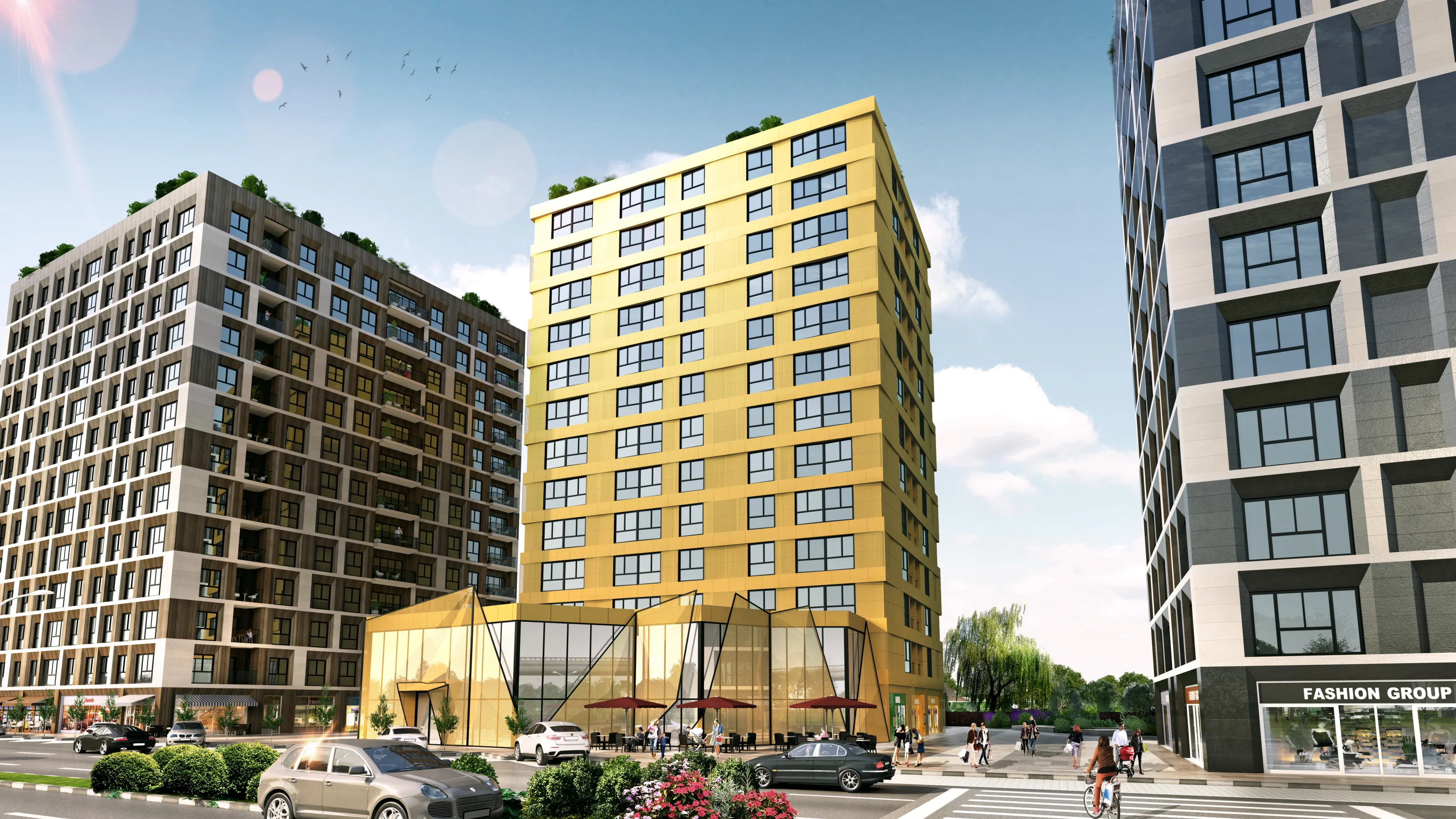 Apartments for Sale in Kucukcekmece Sefakoy Istanbul Mixed Use Project Near Metrobus and E5
