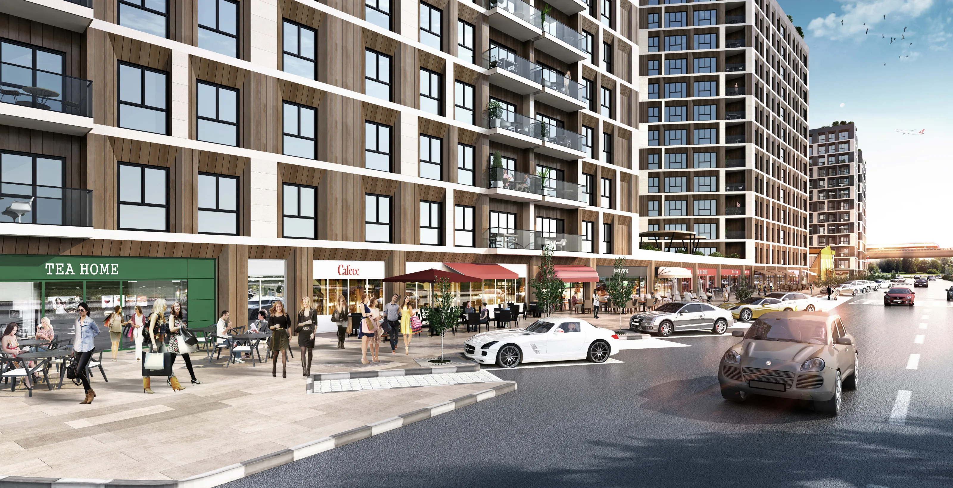 Apartments for Sale in Kucukcekmece Sefakoy Istanbul Mixed Use Project Near Metrobus and E5
