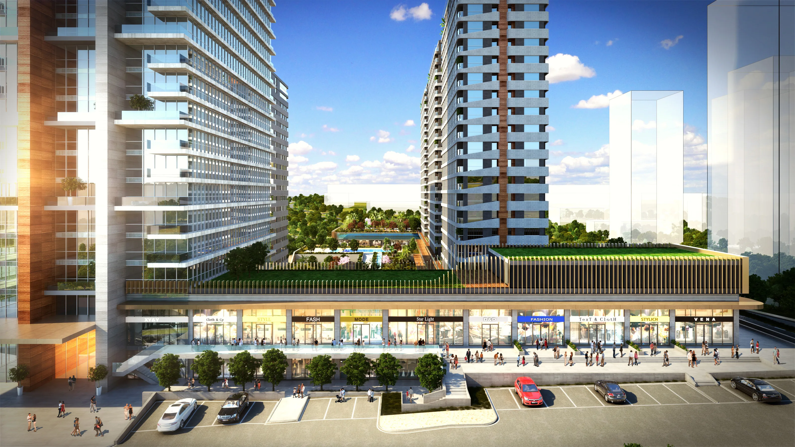 Apartments for Sale in Esenyurt Istanbul Large Scale Project with Towers Close to Malls and Transport
