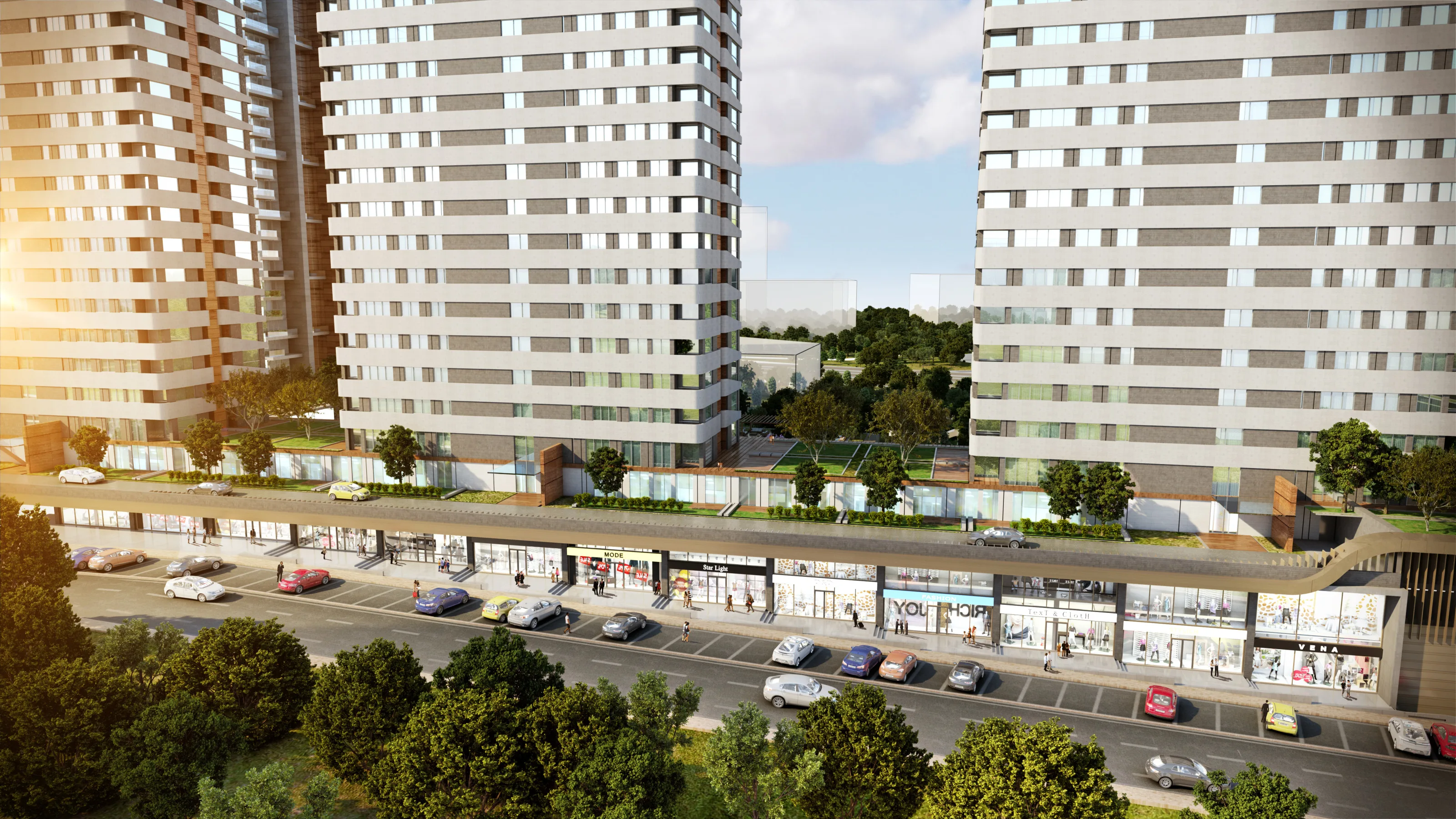 Apartments for Sale in Esenyurt Istanbul Large Scale Project with Towers Close to Malls and Transport