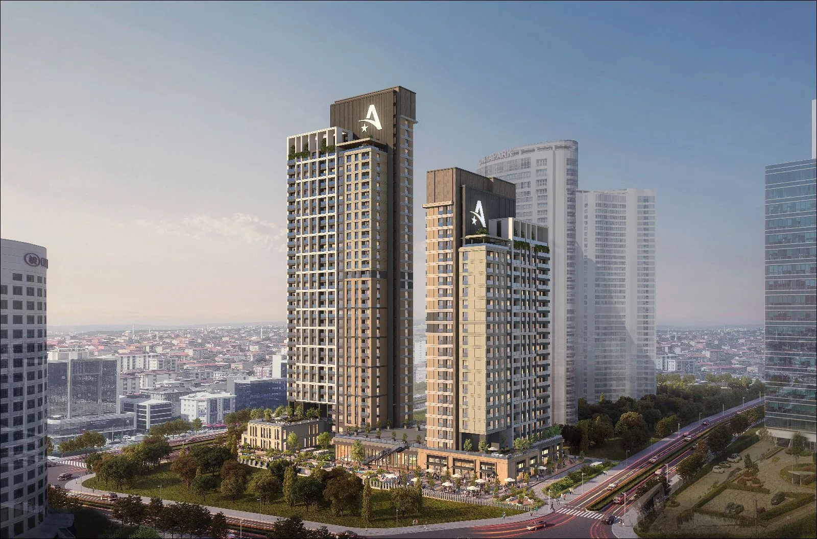 Prime Apartments for Sale in Umraniye Istanbul Near Financial Center Modern Towers Close to Bridge and Malls