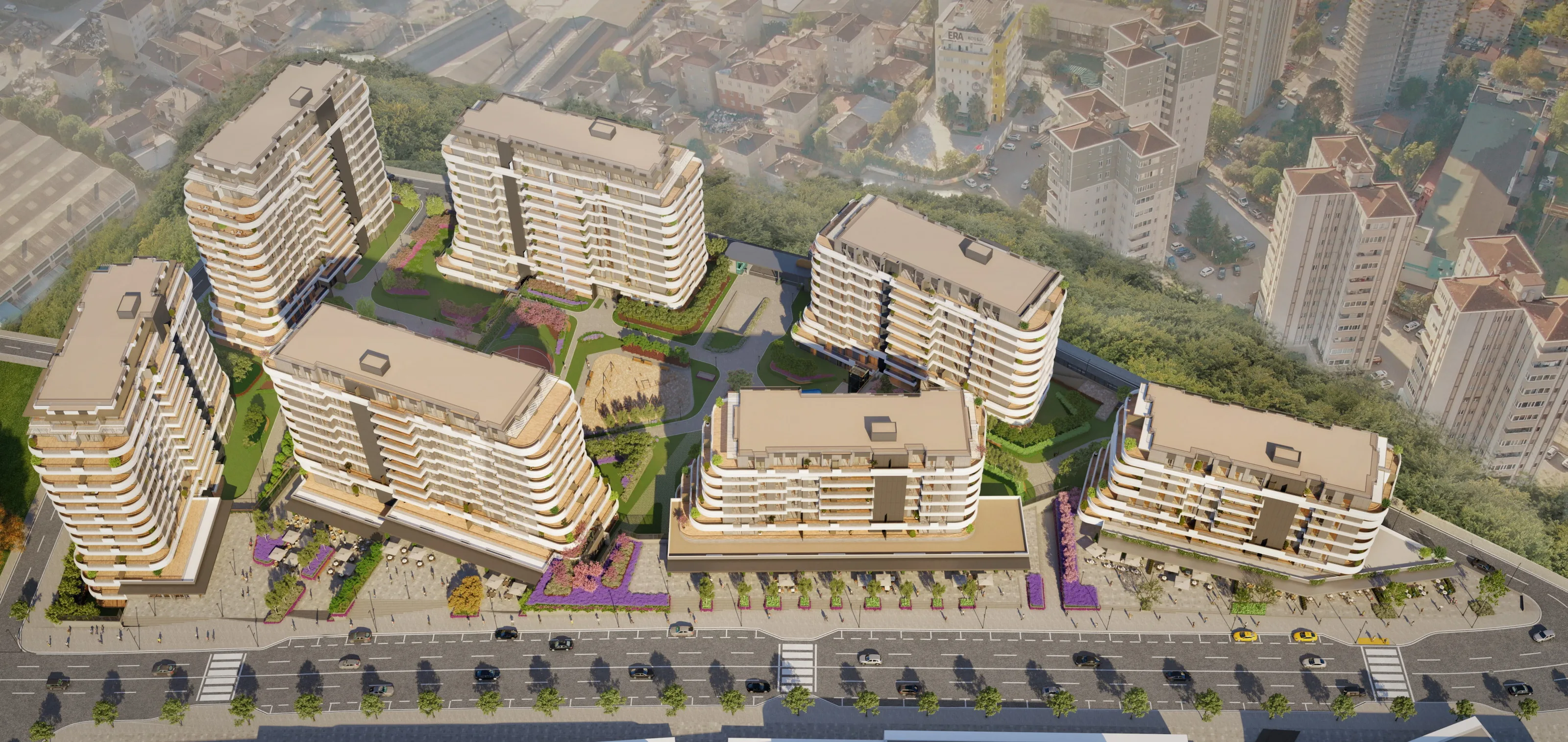 Apartments for Sale in Kartal Istanbul Lake Concept Project Walking Distance to Metro with Large Green Areas