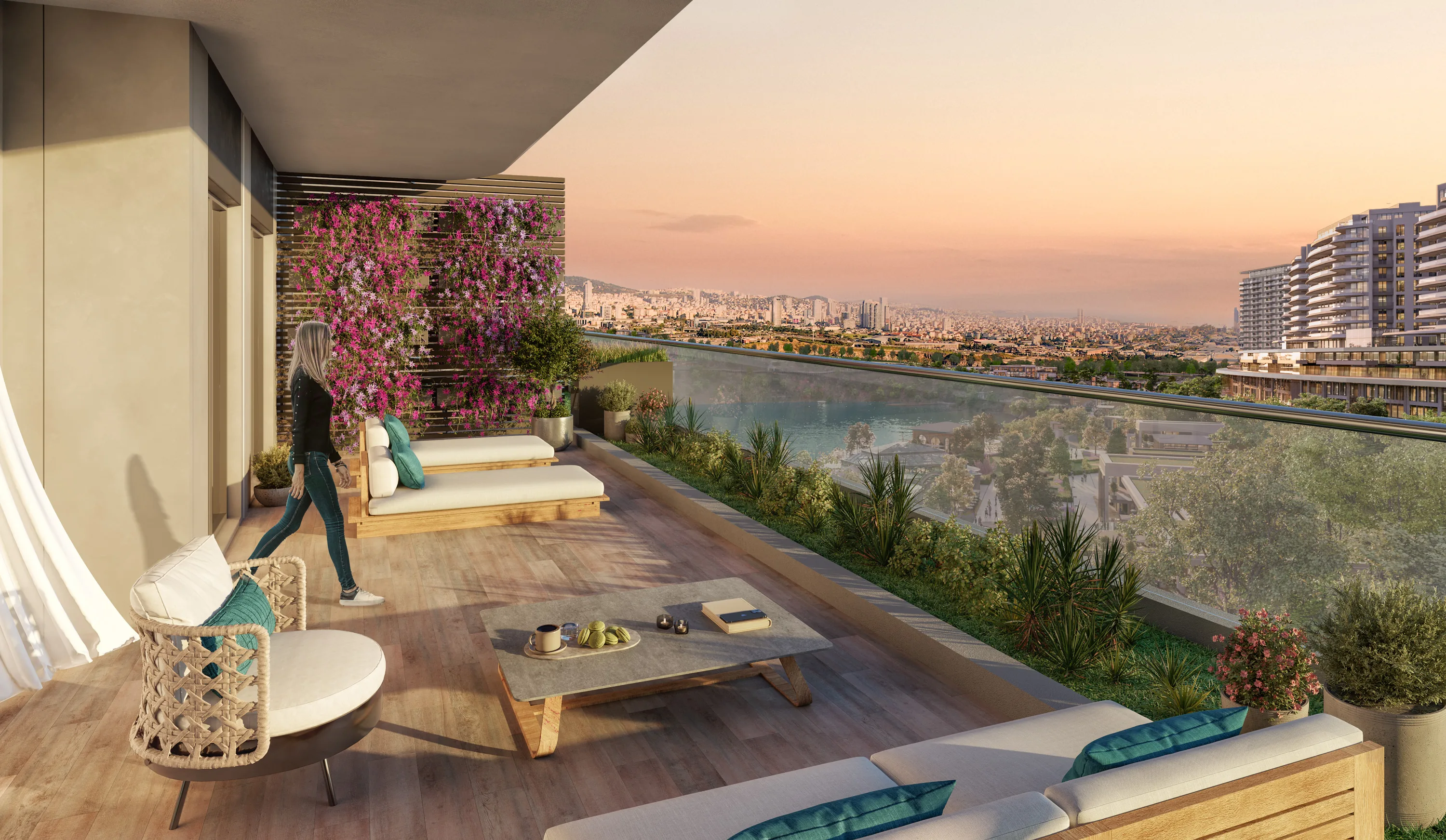 Apartments for Sale in Kartal Istanbul Lake Concept Project Walking Distance to Metro with Large Green Areas