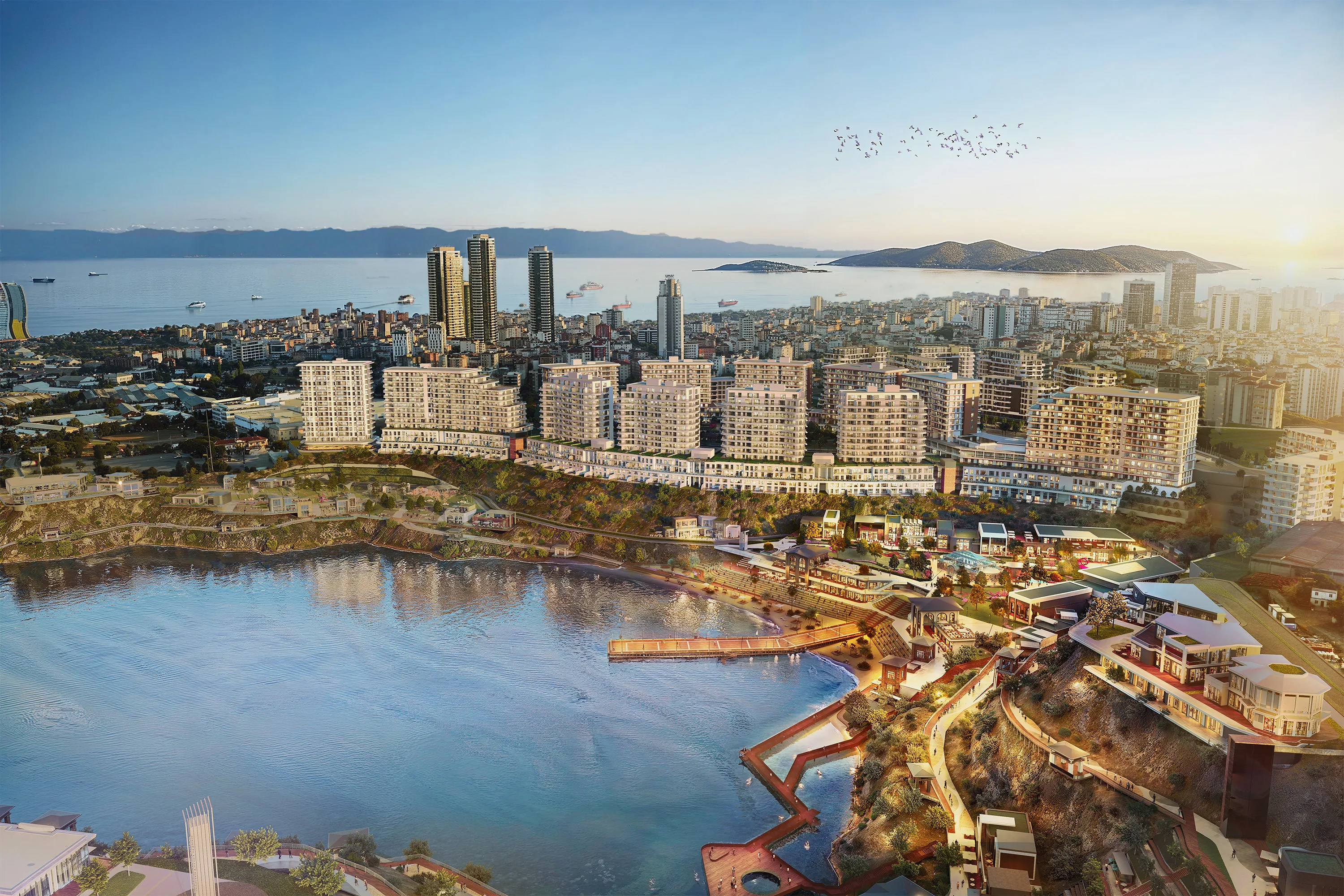 Apartments for Sale in Kartal Istanbul Lake Concept Project Walking Distance to Metro with Large Green Areas