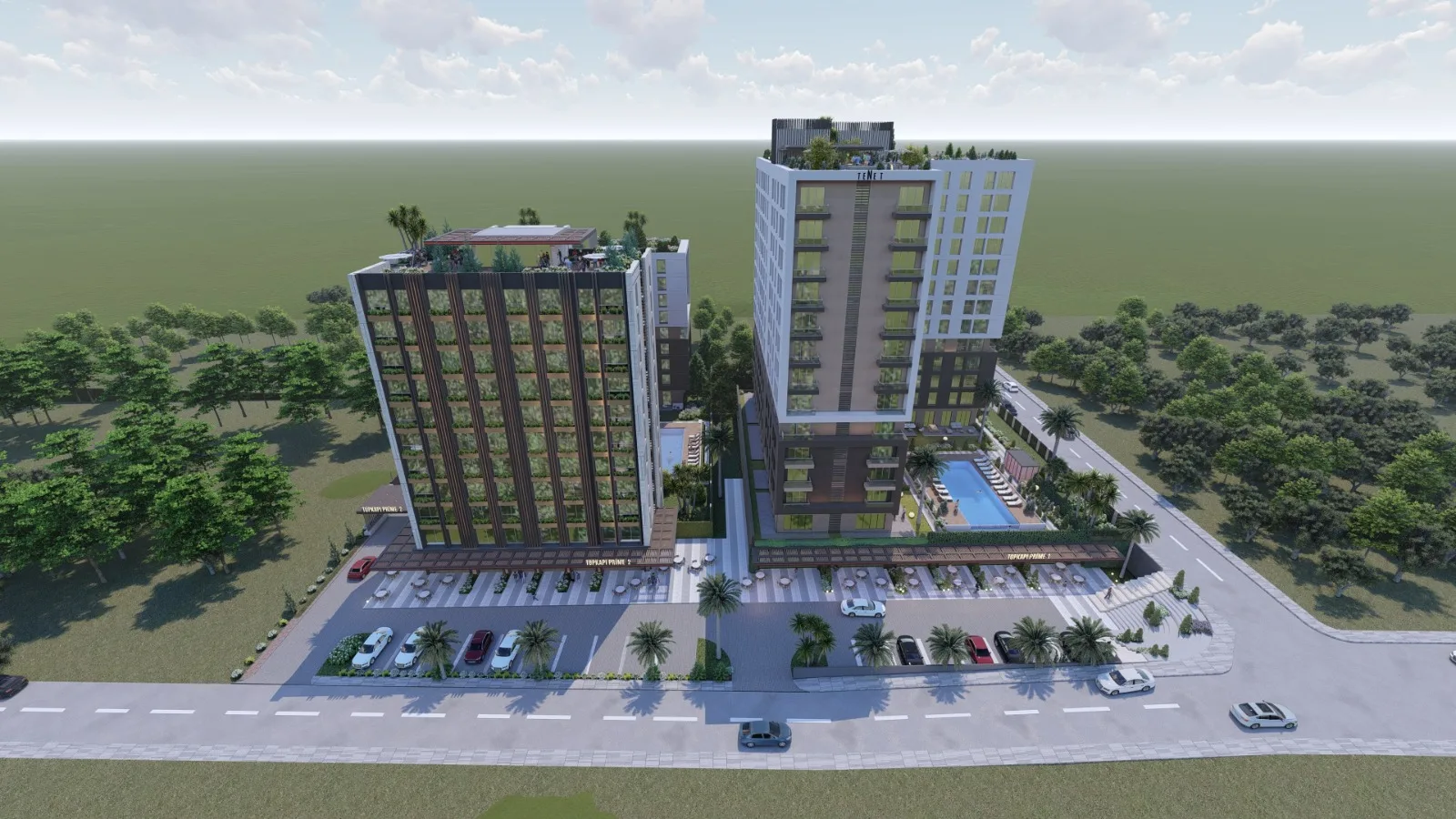 Квартиры в Топкапы Стамбул рядом с транспортом университетами и больницами современный проект